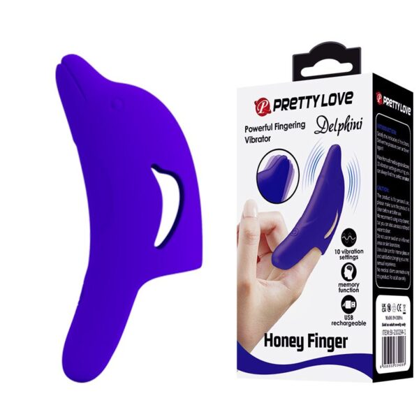 Delphini Honey Finger Blue - Vibrador para dedo
