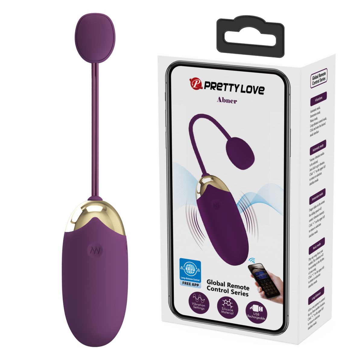 Abner Black – Vibrador huevo