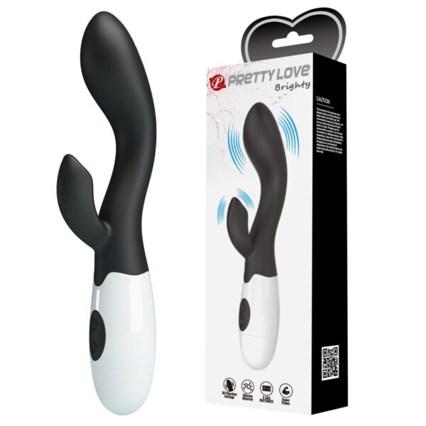 BRIGHTY BLACK - Vibrador rabbit