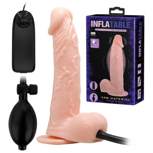 INFLATABLE VIBRATING DILDO - Realísticos
