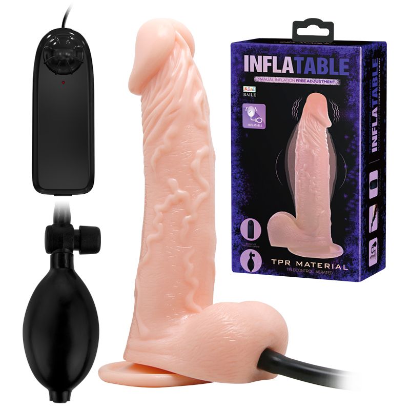 INFLATABLE VIBRATING DILDO – Realísticos