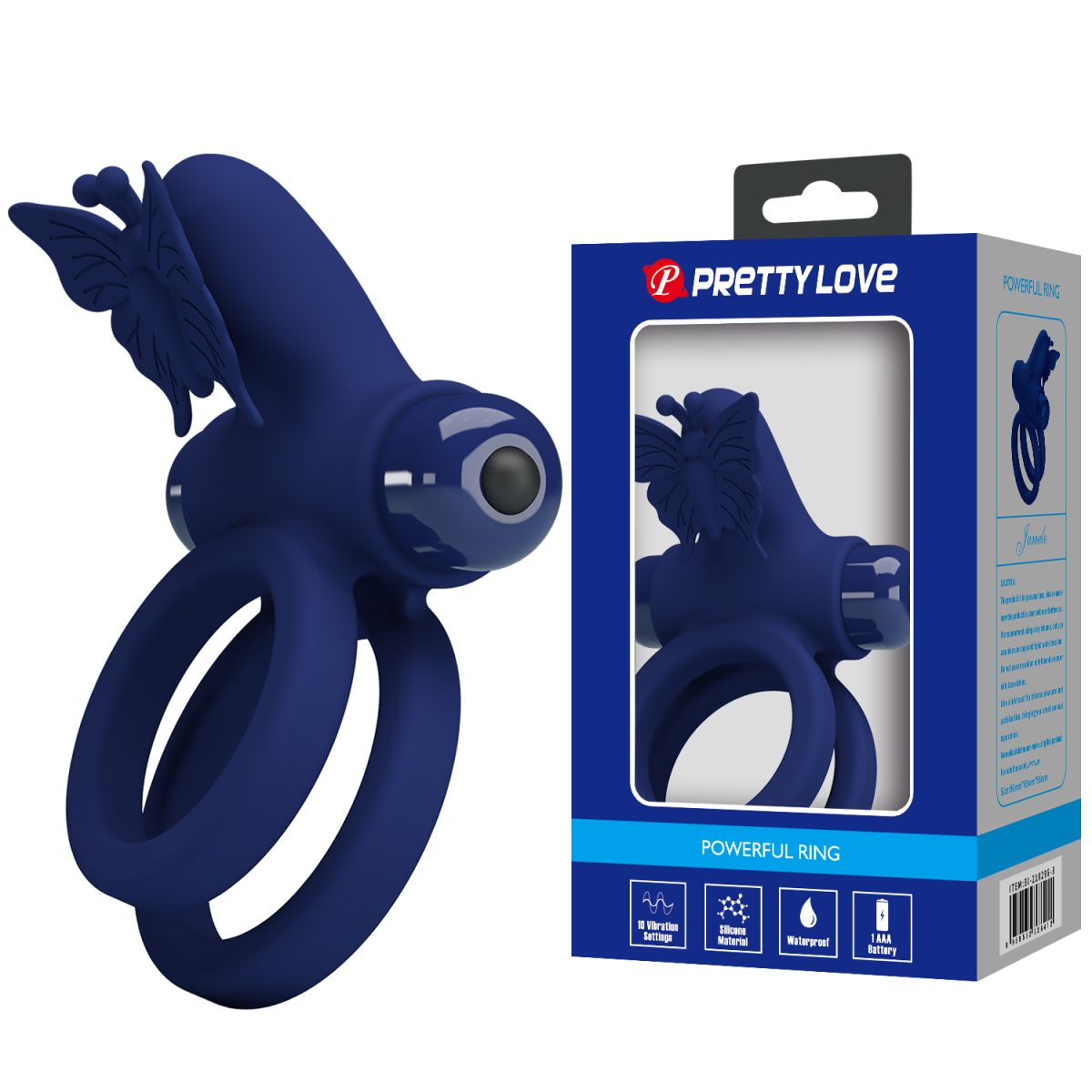 VIBRANT PENIS RING BLUE – Anillos