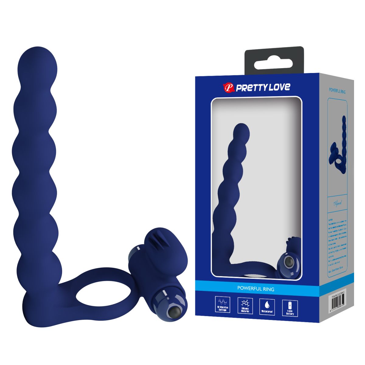 HERCULES PENIS SHEATH III BLUE – Vibradores anales