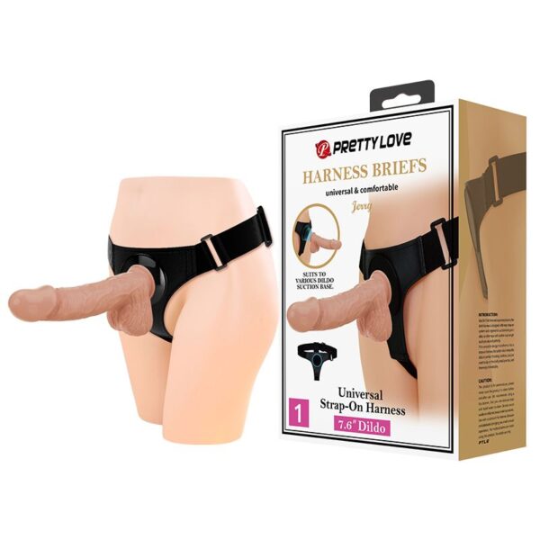 HARNESS BRIEFS JERRY Base - Dildos lésbicos