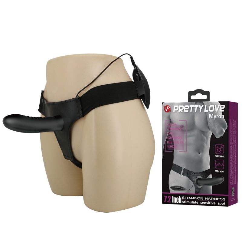 MYRON STRAP ON SLEEVE VIBRATOR – Prótesis con arnes