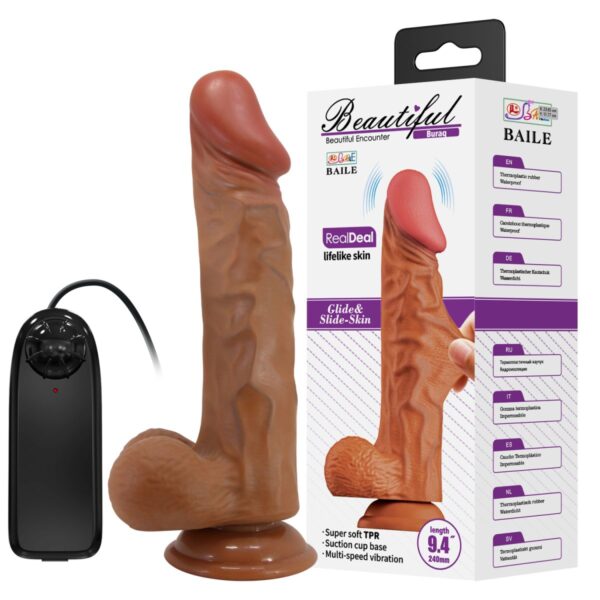 BEAUTIFUL BURAG VIBRATION BROWN - Realísticos
