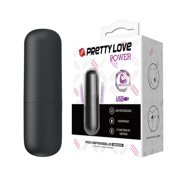 Huevo vibrador Power NEGRO - Vibrador bala
