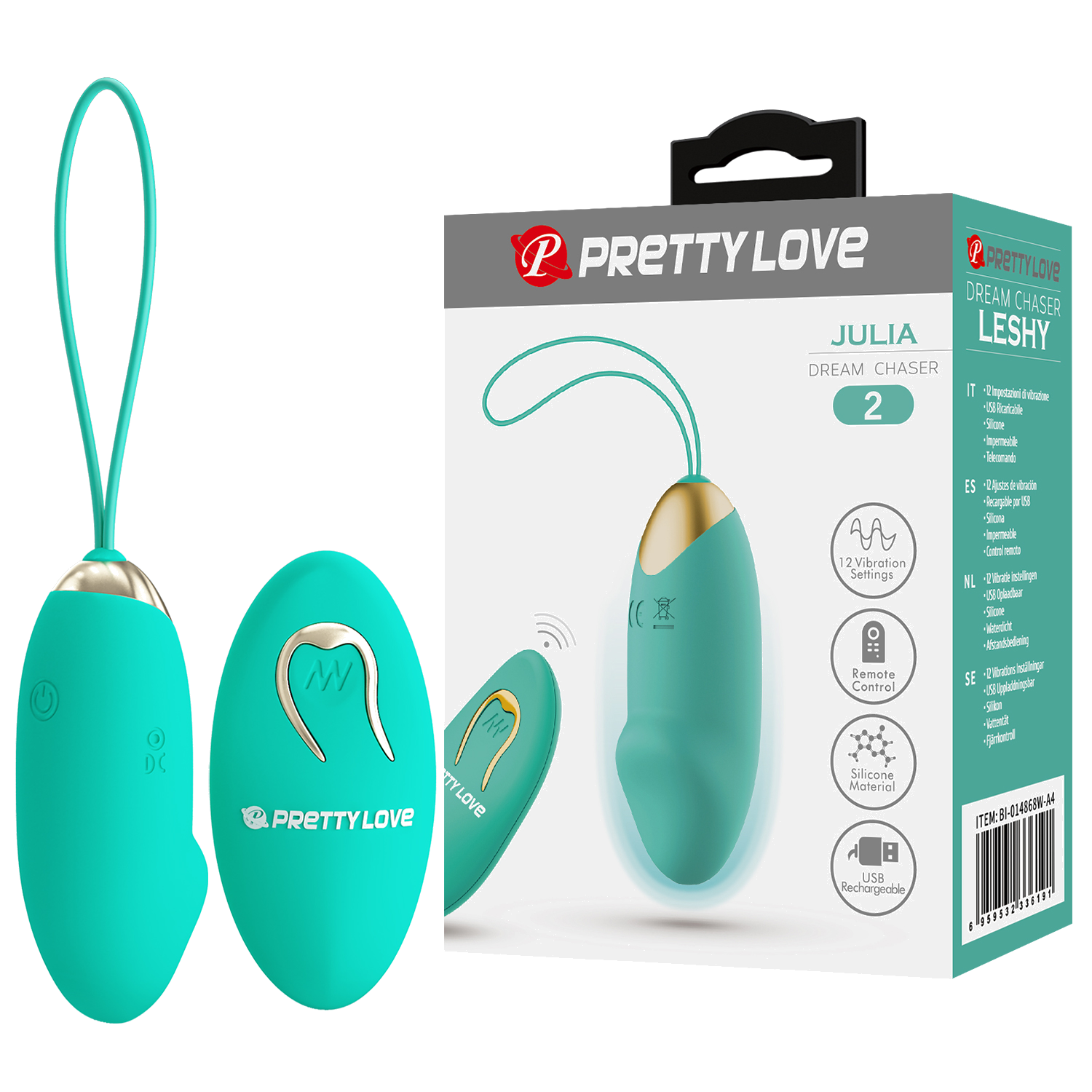 Vibrador con control Julia Verde