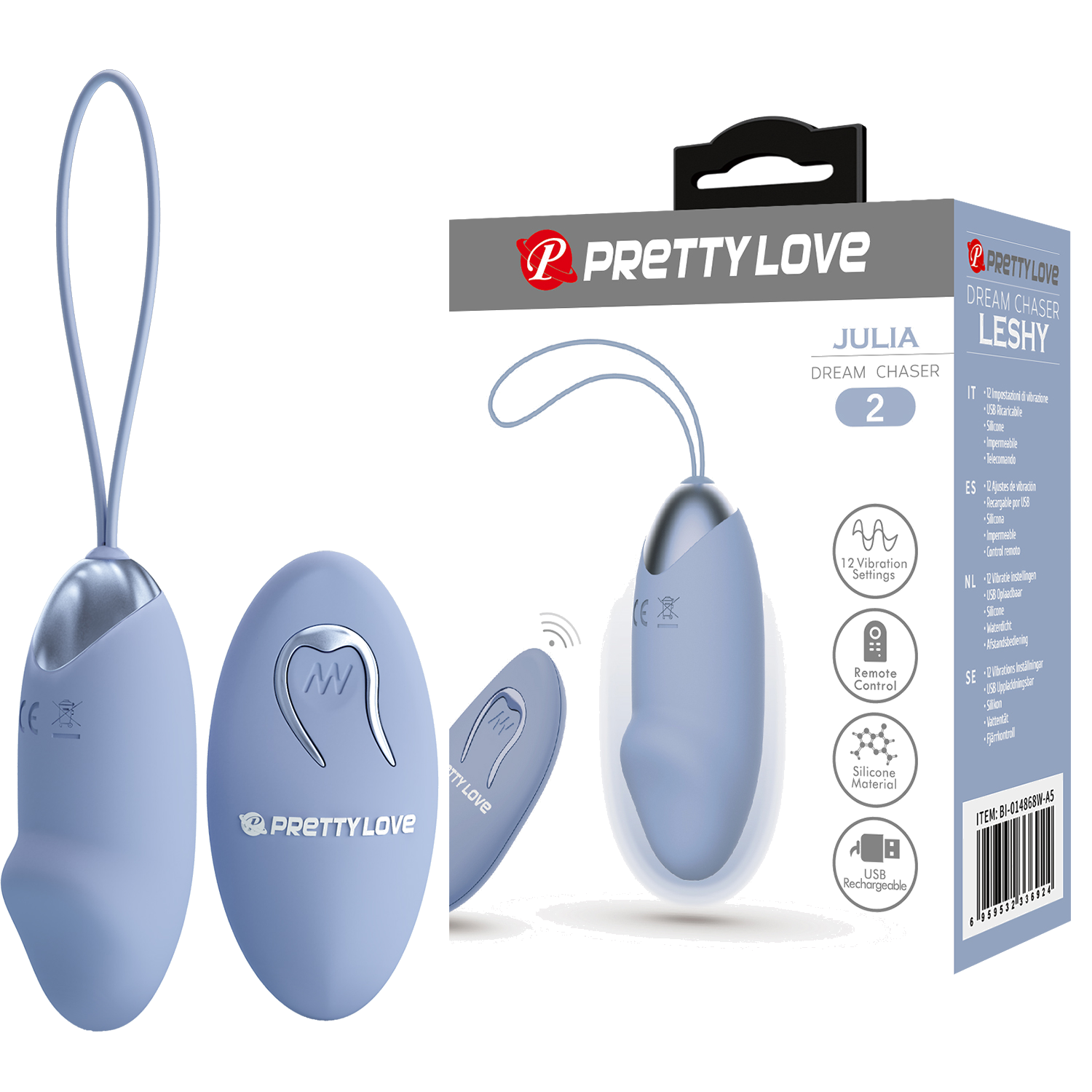 Vibrador con control Julia Celeste