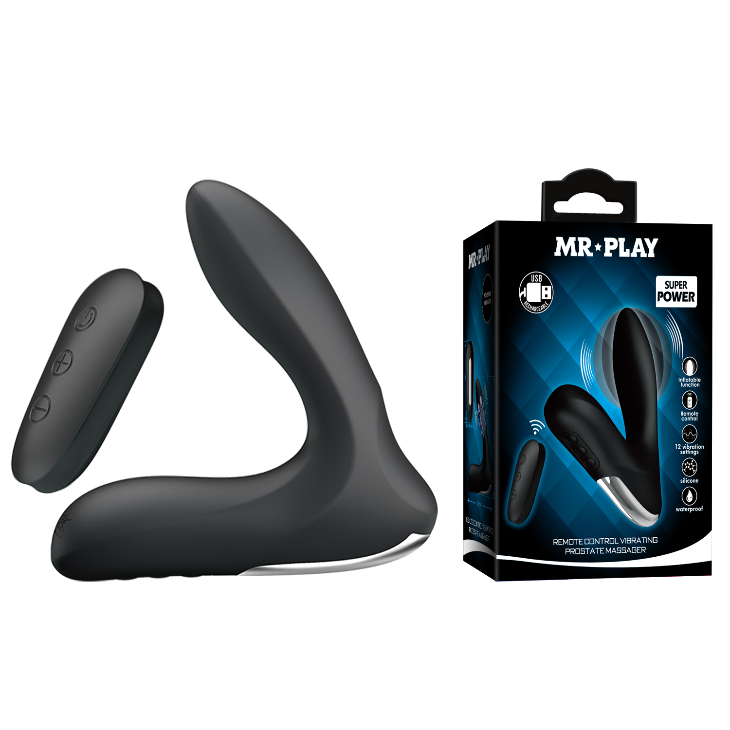 Vibrador prostatico con control