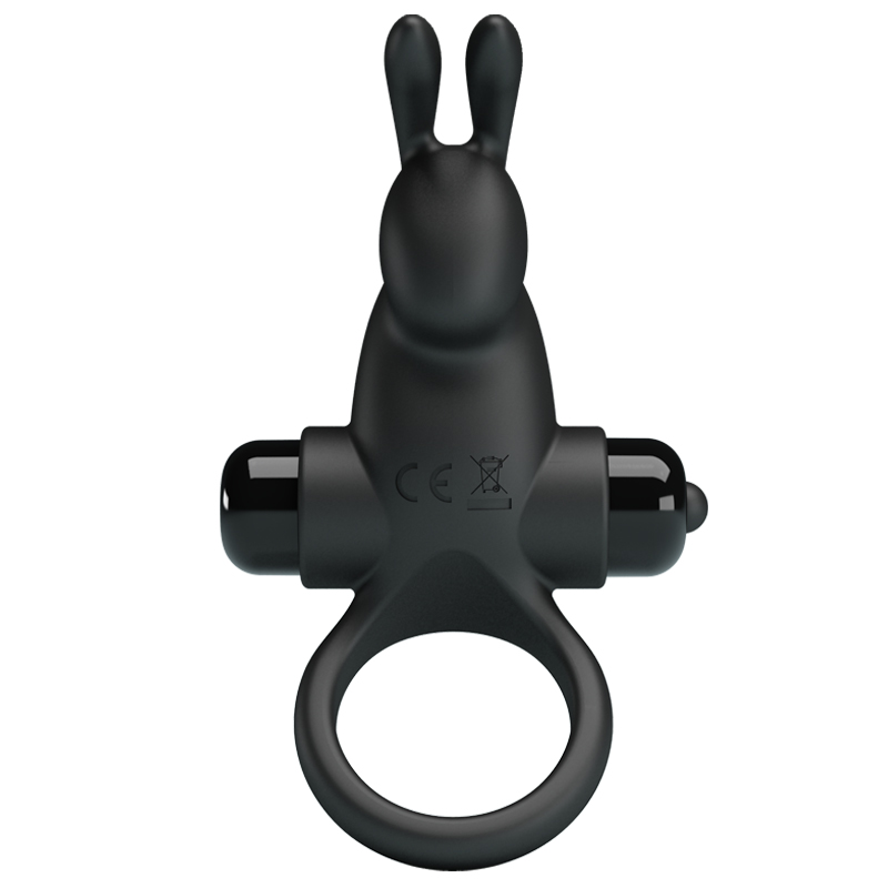Anillo vibrador Conejo color negro Hover