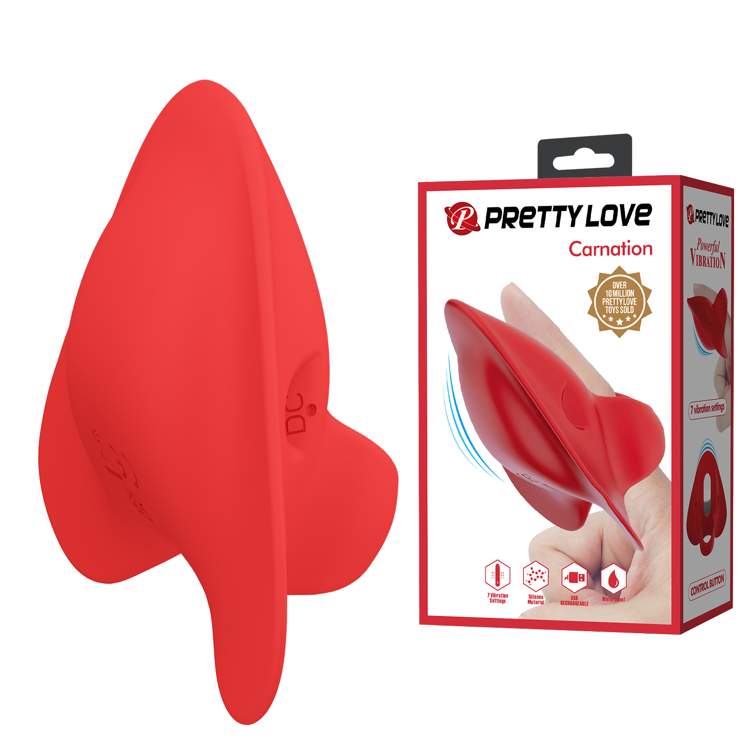 Vibrador dedal Carnation