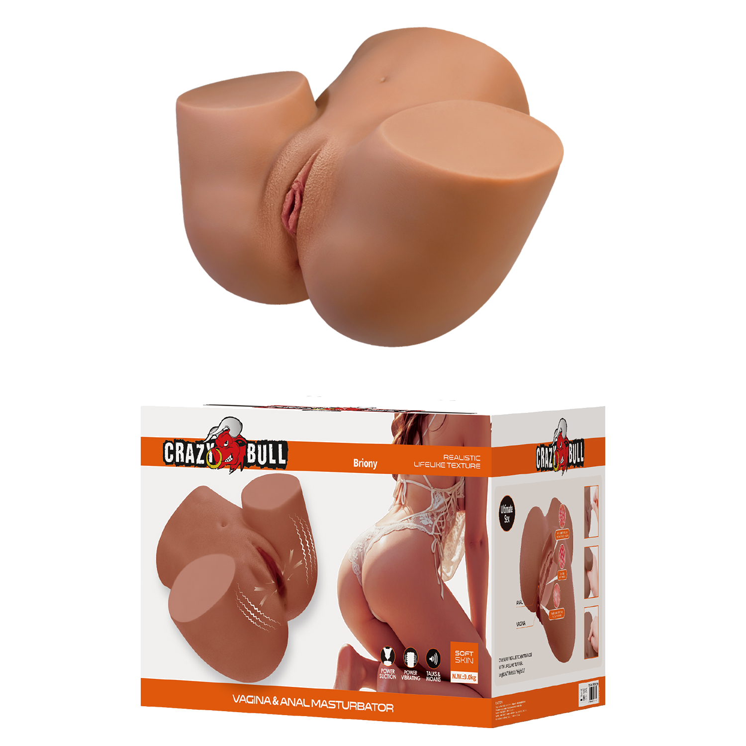 Masturbador vibrador, succión y voz Briony