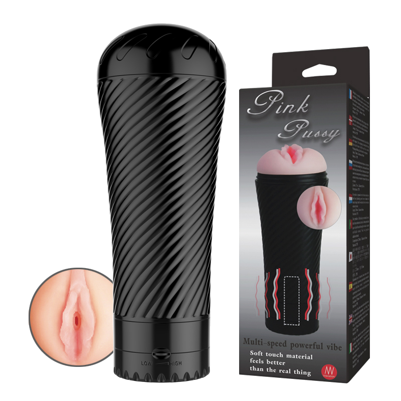 Masturbador con vibrador Real