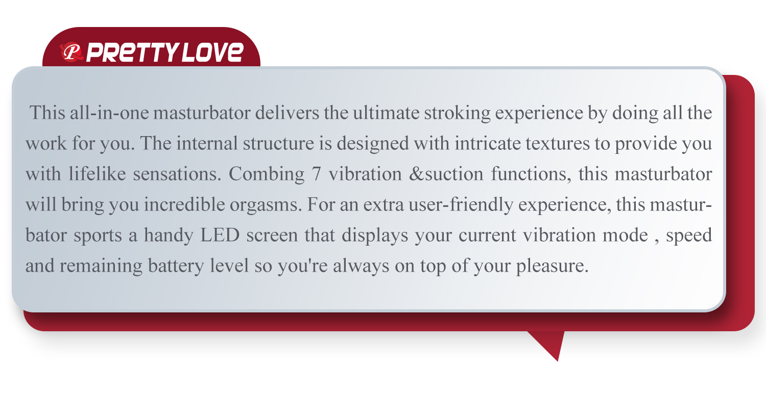 Masturbador con vibracion, succion Larissa Hover
