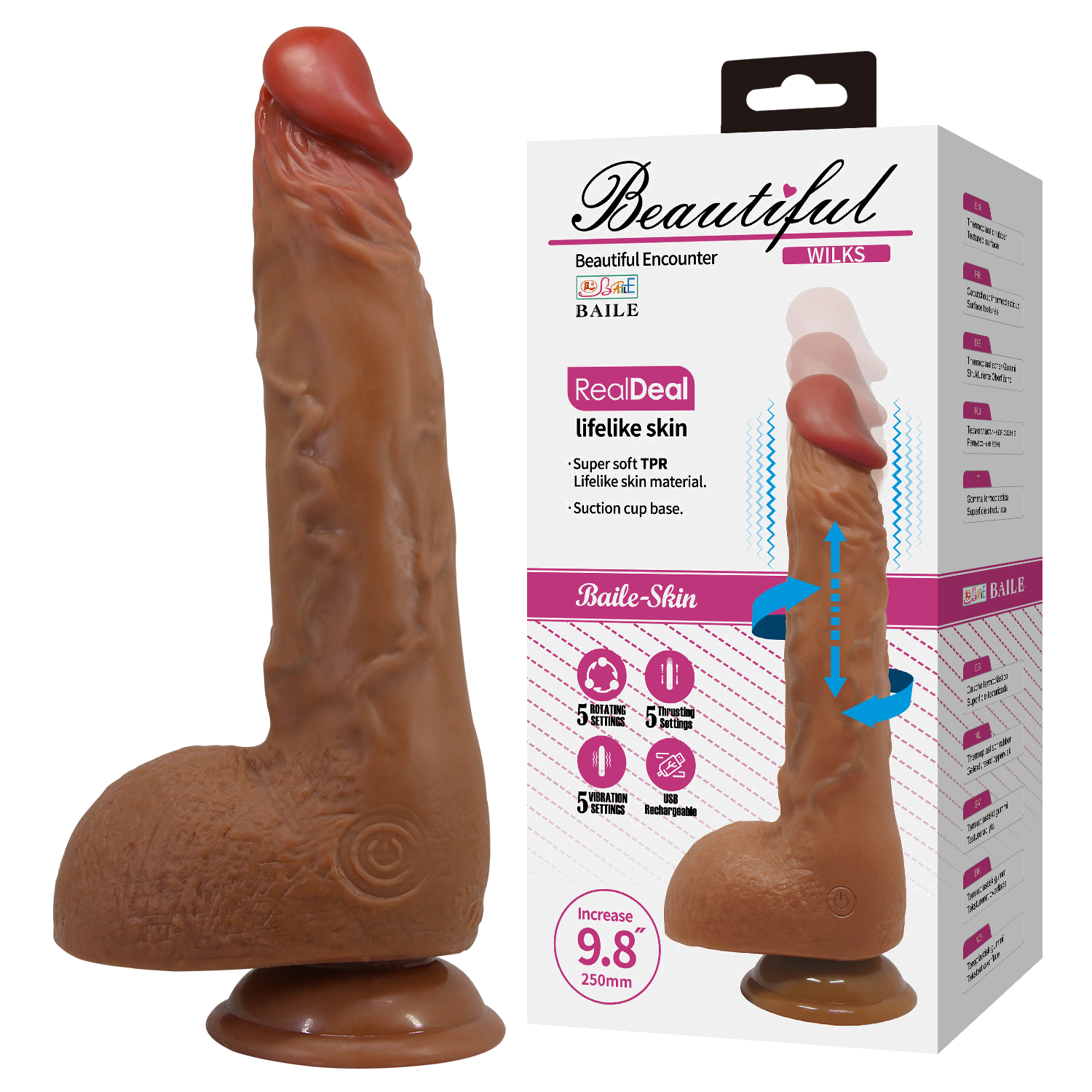 Vibrador rotativo y retractil Wilks