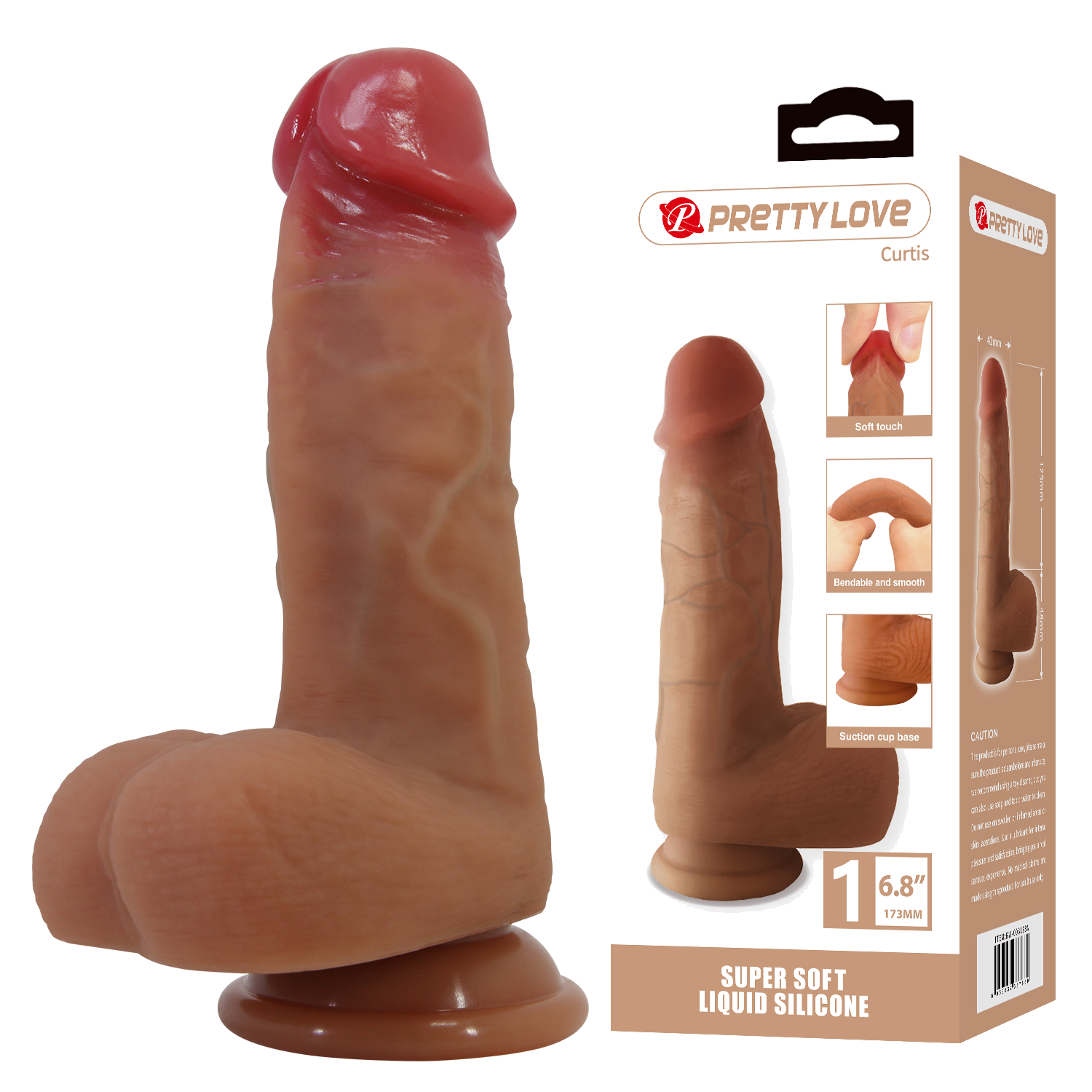 Dildo Realista Curtis 17.3 cm