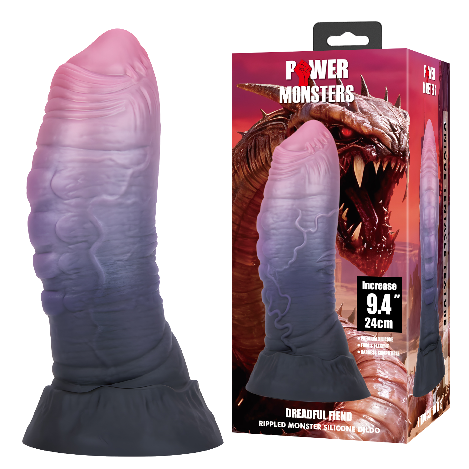 Dildo de fantasia Dreadful Fiend 24 cm