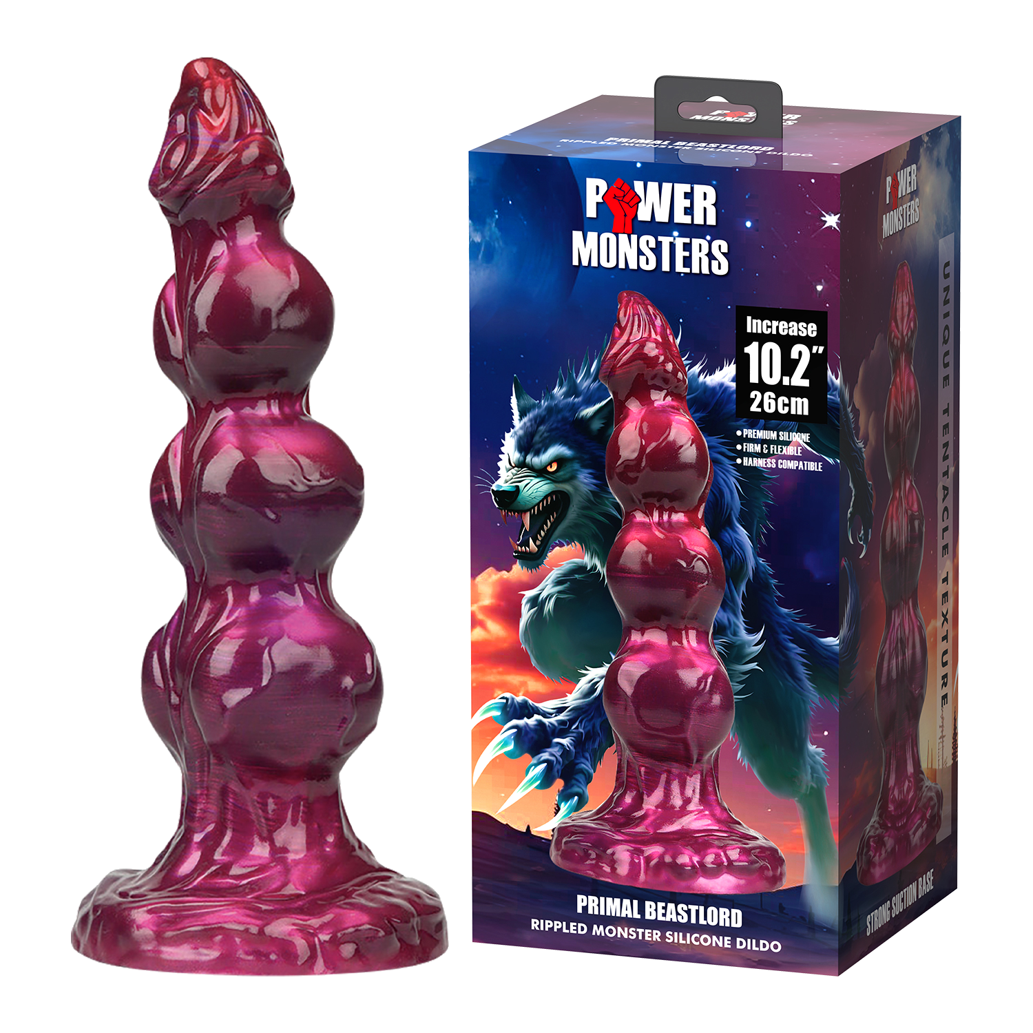 Dildo de fantasia Primal Beastload 26 cm