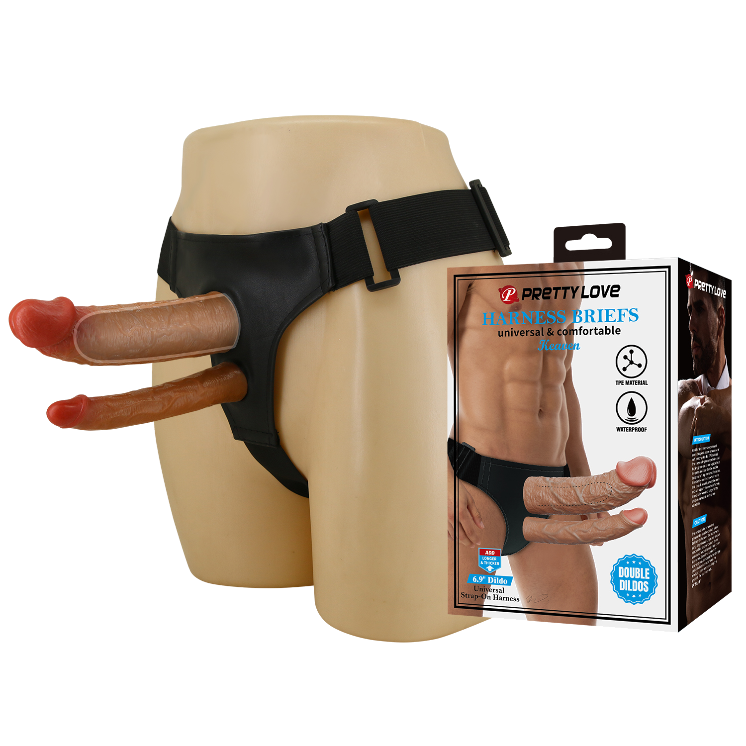 Harness con funda y dildo Keaven