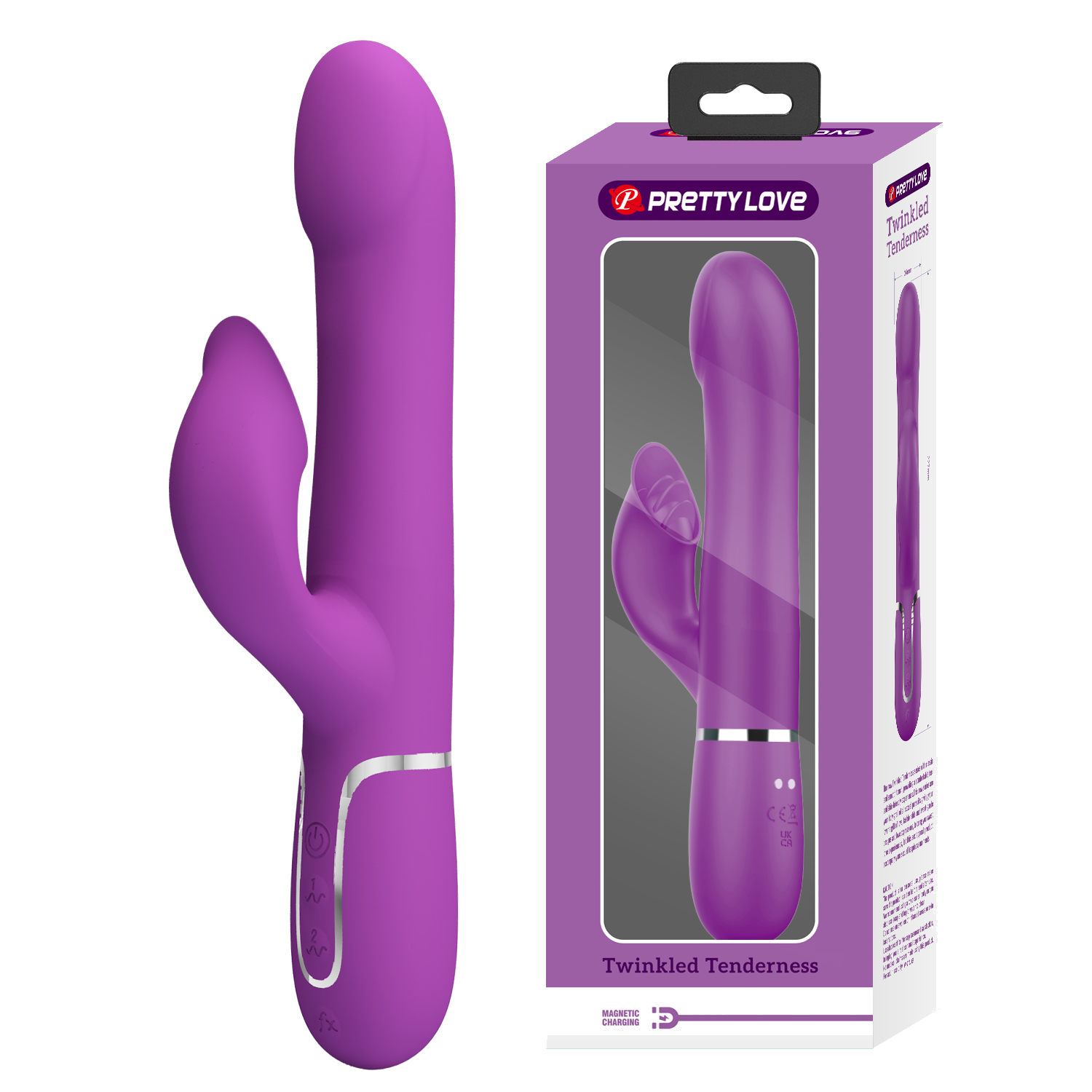 Vibrador rabbit con rotación Falin