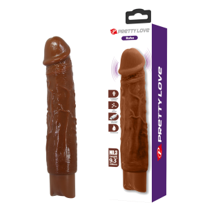 Vibrador realista recargable Rufus color marrón