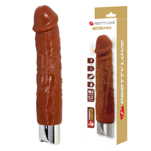 Vibrador realista recargable SUPER POTENTE Rufus color marrón