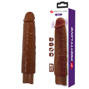 Vibrador realista recargable Soren color marrón