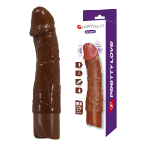 Vibrador realista recargable Jermaine color marrón