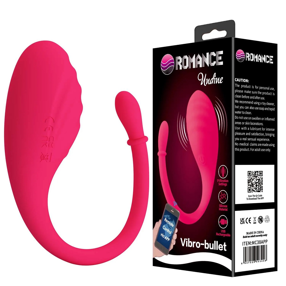 Vibrador multiprogramas con app Undine