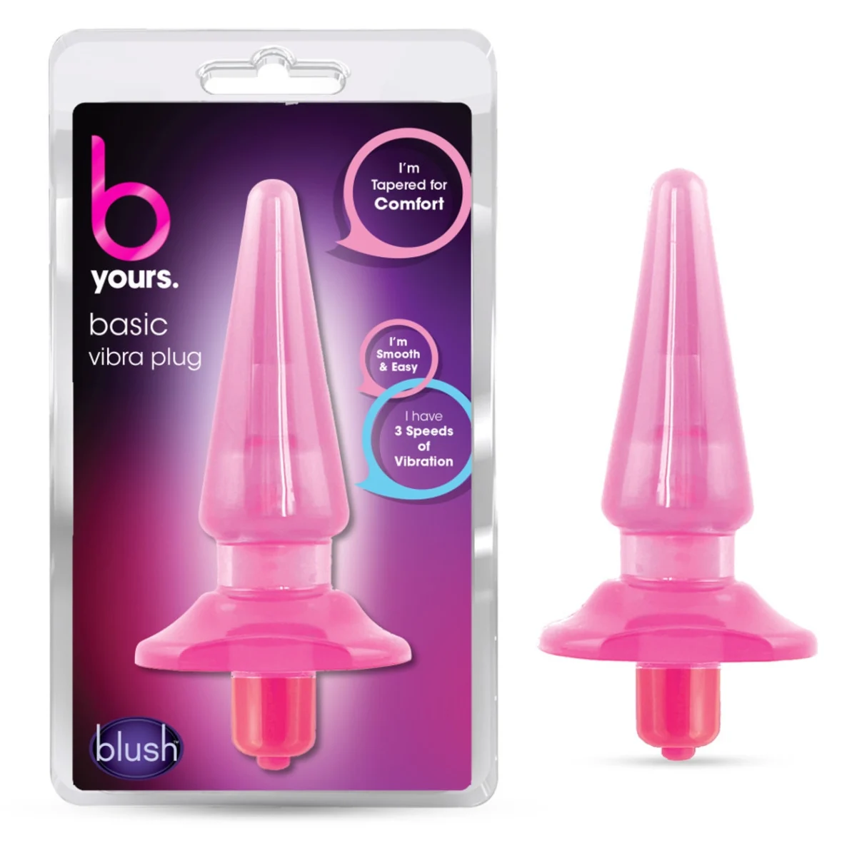 B YOURS BASIC VIBRA PLUG PINK 0